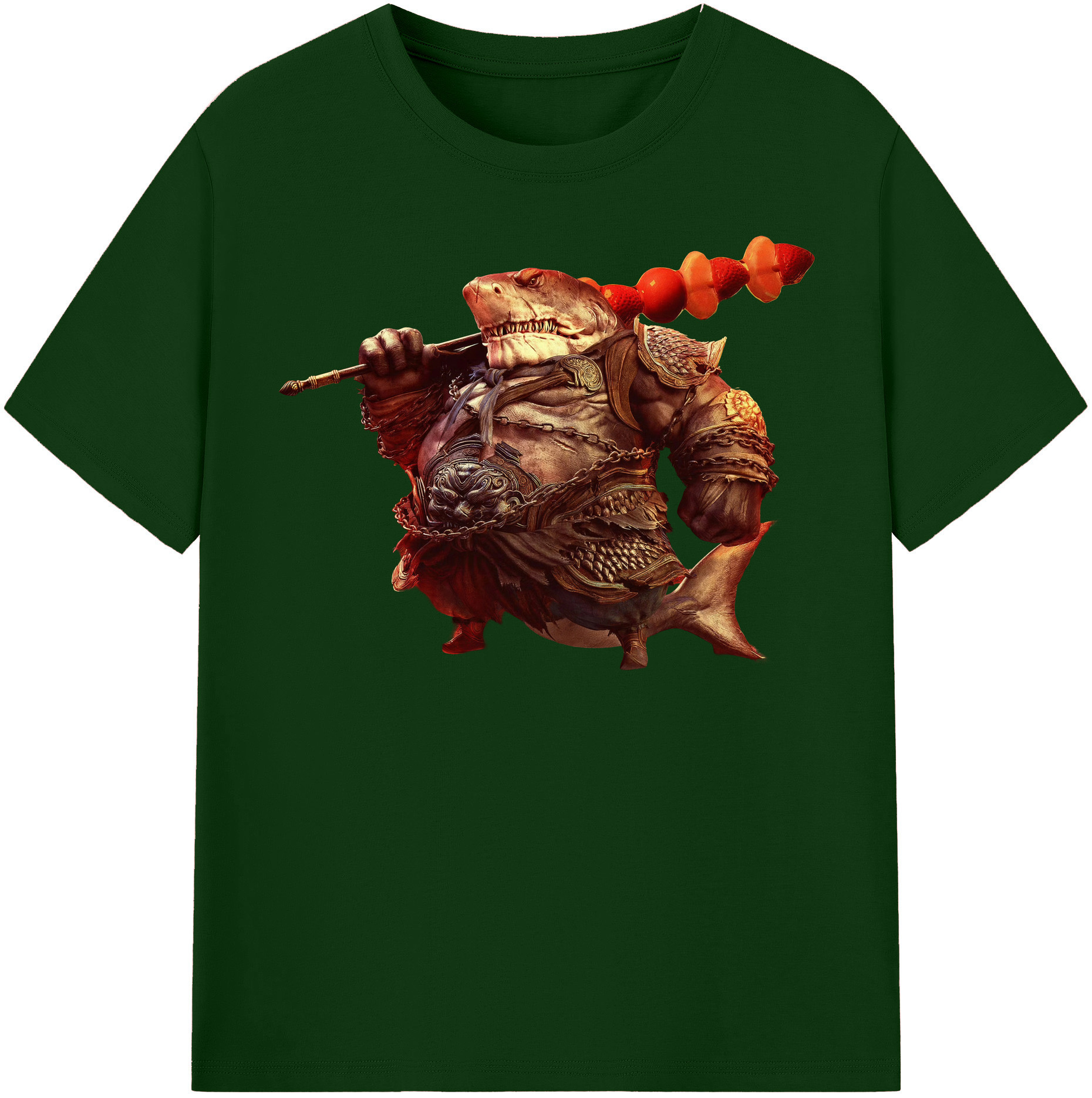 （画像用） Ne Zha 2 ナタ 魔童の大暴れ 綿100％半袖Tシャツ（フロントプリント）